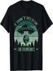 Retro Green Alien Head & Ufo - I Dont`T Believe In Humans T-Shirt