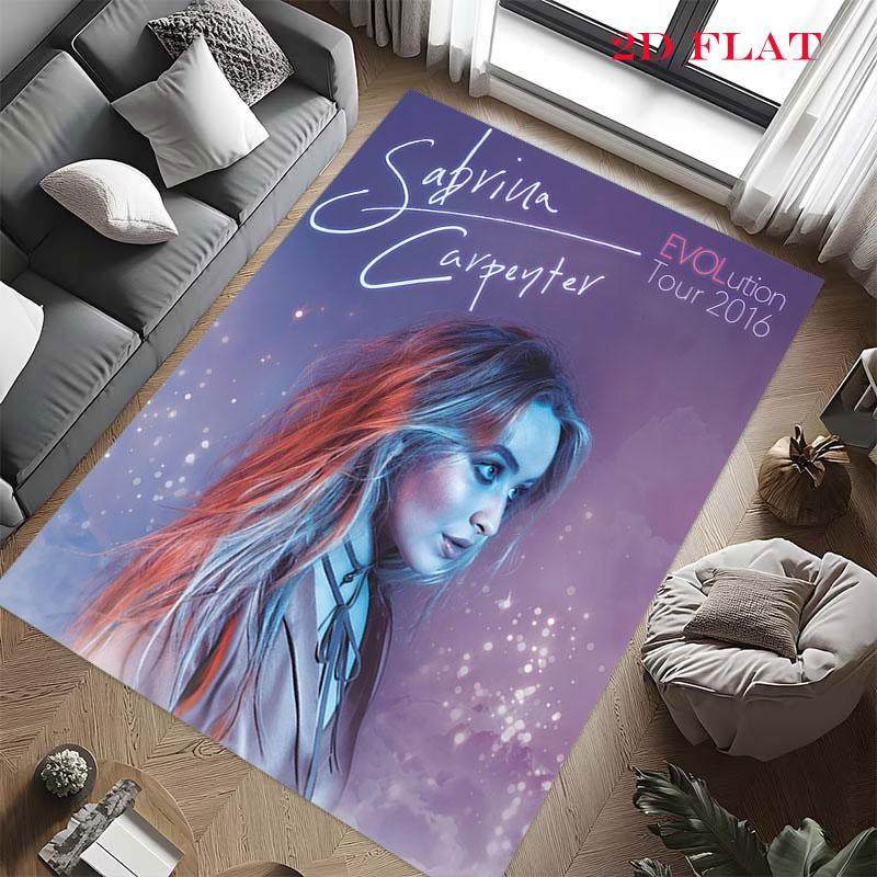 Sabrina Carpenter Glow Carpet Rug for Living Room Bedroom Home Sofa Decoration,Kids play Nonslip Floor Mat