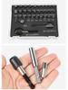 33-Piece Plastic Box Screw Extractor S2 Stripped Screw Remover Drill Bit Set