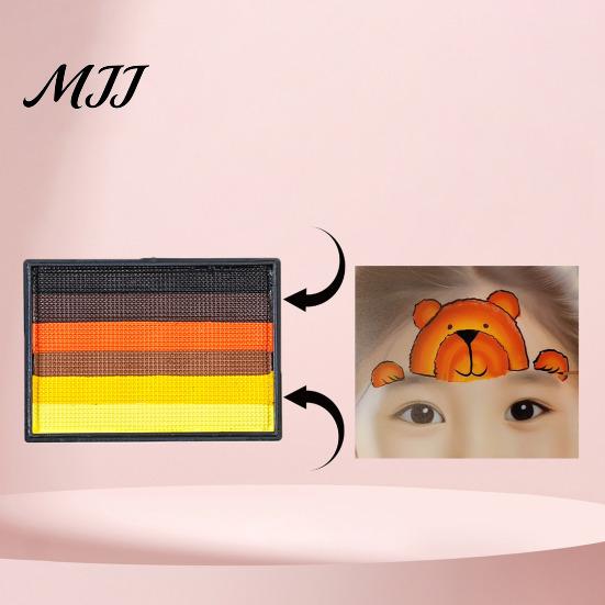 Rainbow Face Paint 50G for Body Painting, High Pigment Makeup Easy Blend Halloween Party Cosplay, Washable Kids Adults