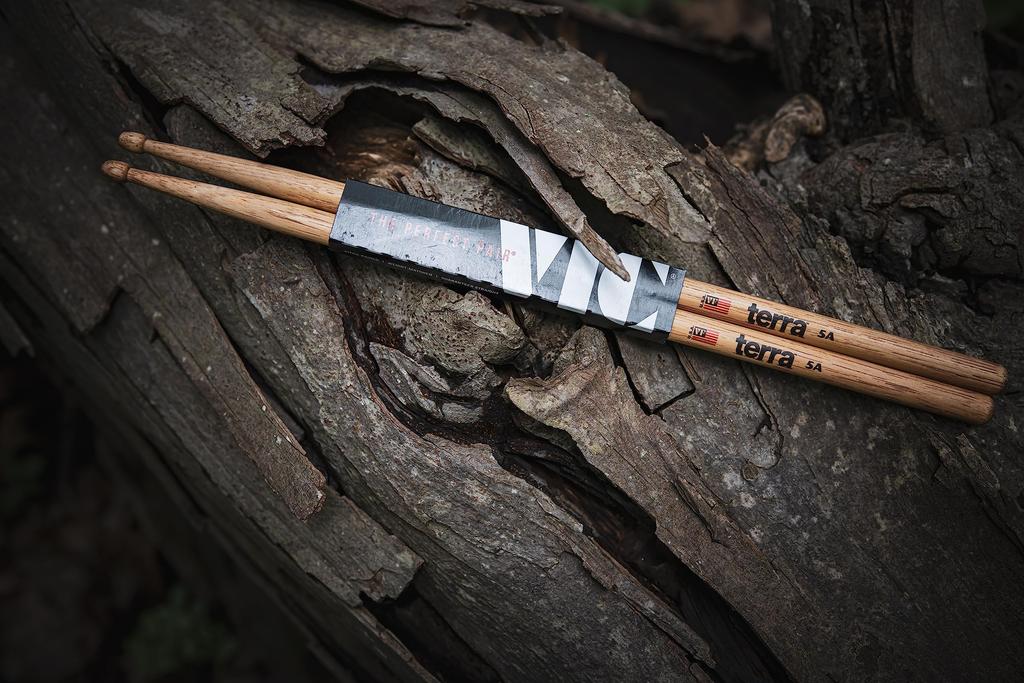 VIC FIRTH Terra Series Drumsticks, 5A, 14.4x407mm, Hickory, VIC-5AT