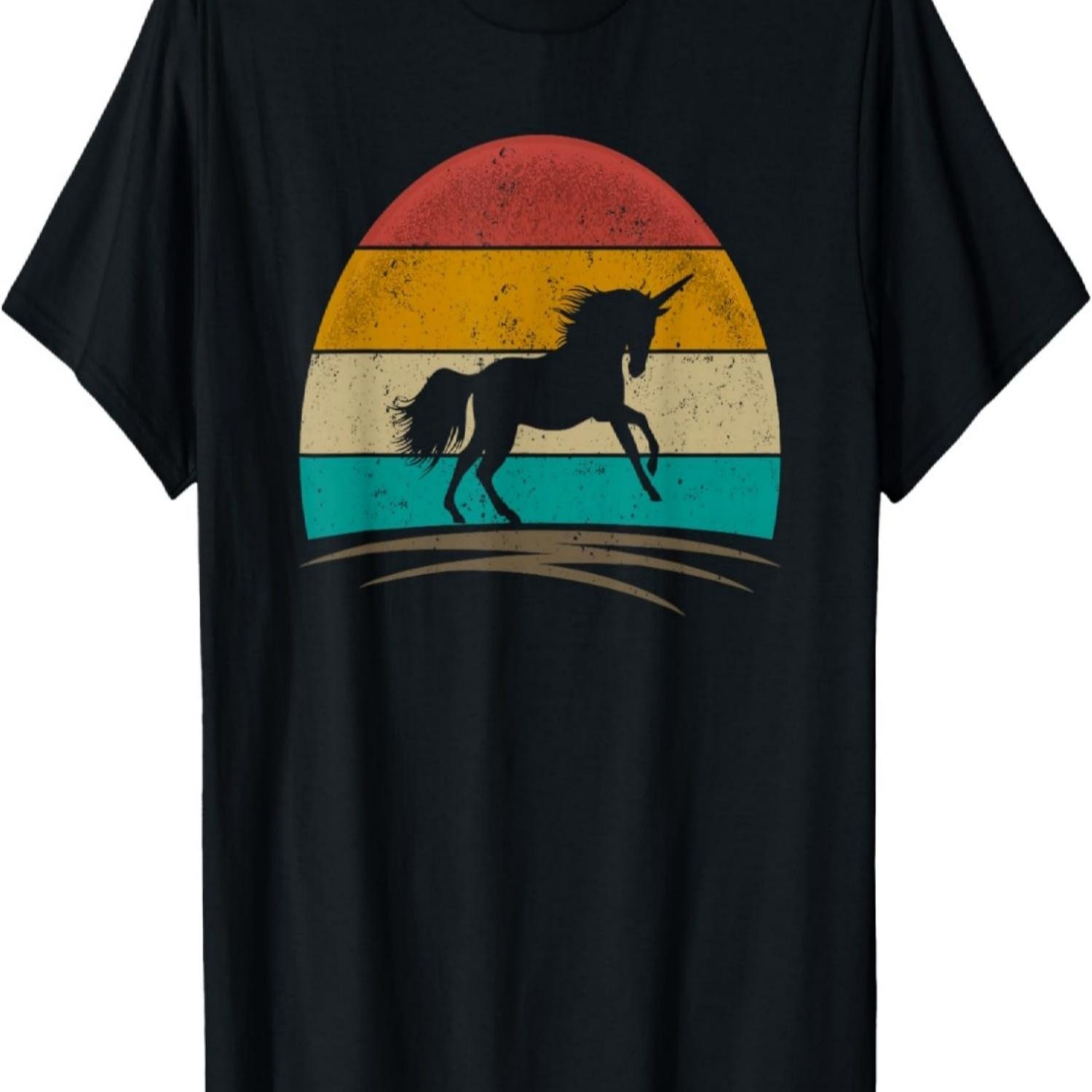 

Unicorn Shirt Retro Unicorn Mythical Creature Unicorn Lover T-Shirt XXXXXL чорний