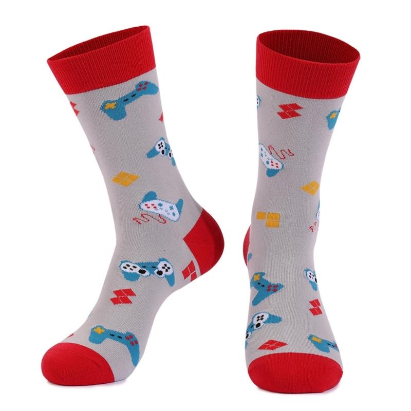 1 Pair Novelty Pattern Warm Stockings Autumn Winter Cozy Crew Socks Warm Socks Cotton Middle Tube Socks Men Women Gifts