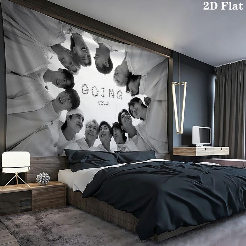 SVT Wall tapestry, aesthetic printed fabric blanket, suitable for bedroom, living room, and home decor.