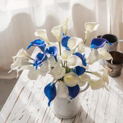 6 Pezzi Callalily Comune Artificiale Realistico Ramo di Fiori Finti Casa Ufficio Festa di Matrimonio Decorazione Piante Finte in Fiore per Interni Esterni
