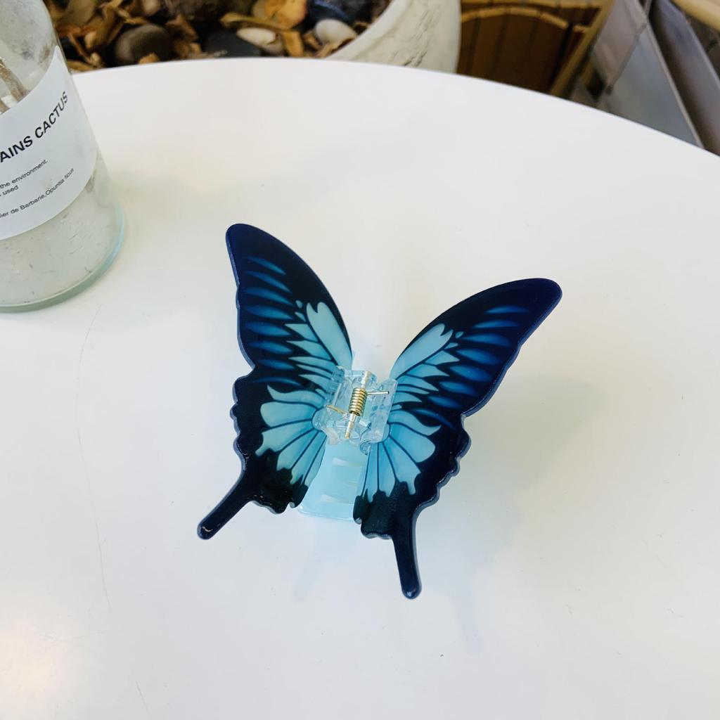 Bunte Schmetterling Acryl Haarspange: Frisches Damen-Haaraccessoire