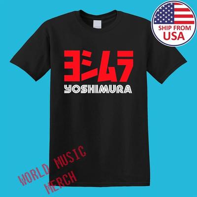 Motocicletta da Corsa Yoshimura da Uomo Nera Taglia S-5XL