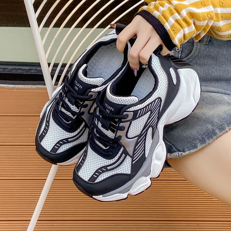 Mesh breathable non-slip platform shoes women's summer new casual fashion versatile sports shoes running shoes