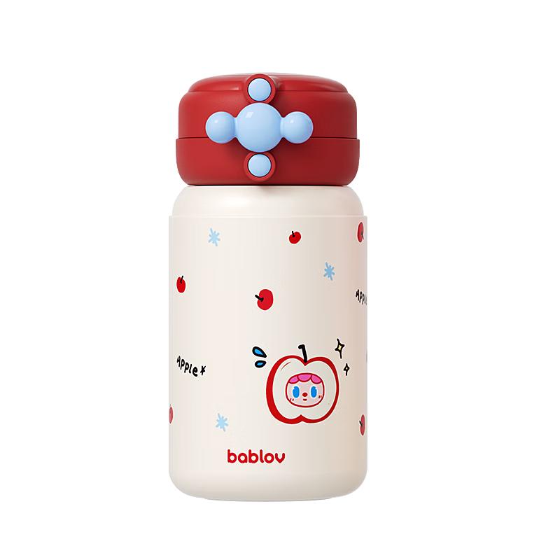 BabloV Kids 316L Stainless Steel Insulated Straw Water Bottle
