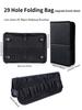 Foldable Cosmetic Brush Storage Bag: 14/40 Holes, Large Capacity, Book-Style for Makeup Artists