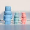 Christmas Candle Molds Reusable Holiday Nutcracker Christmas Molds Silicone Candle Resin Casting For Wax Plaster Epoxy Soap Clay
