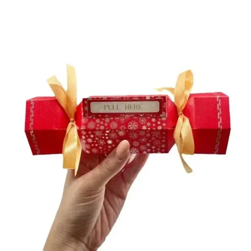 Kit Plic Surpriză în Formă de Bomboană 4 buc Cutie de Bani Extragere Cutie Cadou Numerar DIY pentru Petrecerea de Crăciun și Ziua Îndrăgostiților