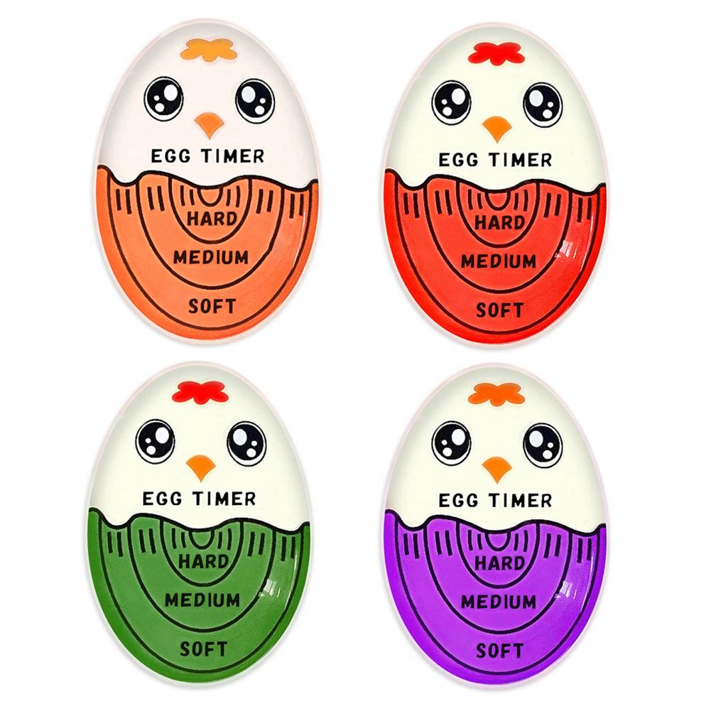Kitchen Egg Timer Food Grade Color Changing Egg Timer for Accurate Soft Medium Hard Boiled Eggs Temperature Mini Kitchen Gadget
