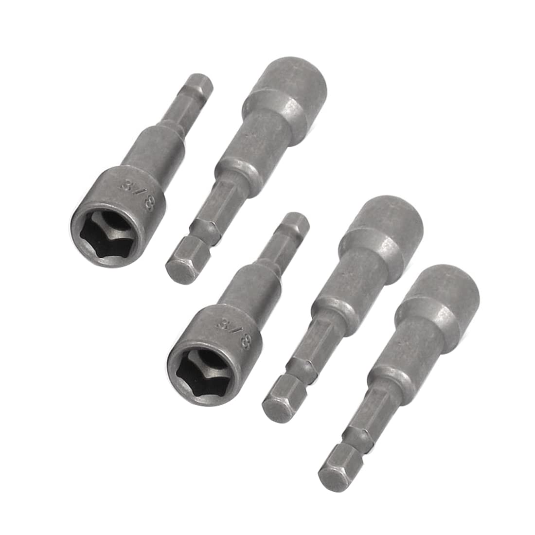 

uxcell Адаптер для бит-насадок Магнитный торцевой ключ с шестигранным хвостовиком 10 мм 5 шт. 6,5 мм серый