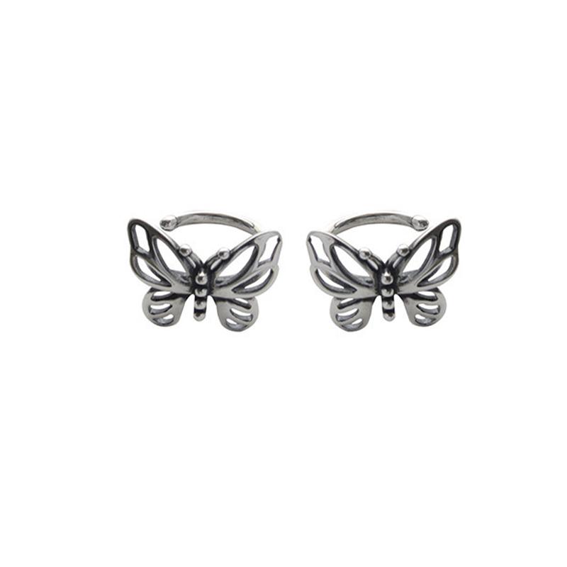 New Fashion Vintage Metal Hollow Butterfly Ear Clips For Women Girls Cute No Piercing Fake Cartilage Ear Jewelry Trendy Brincos