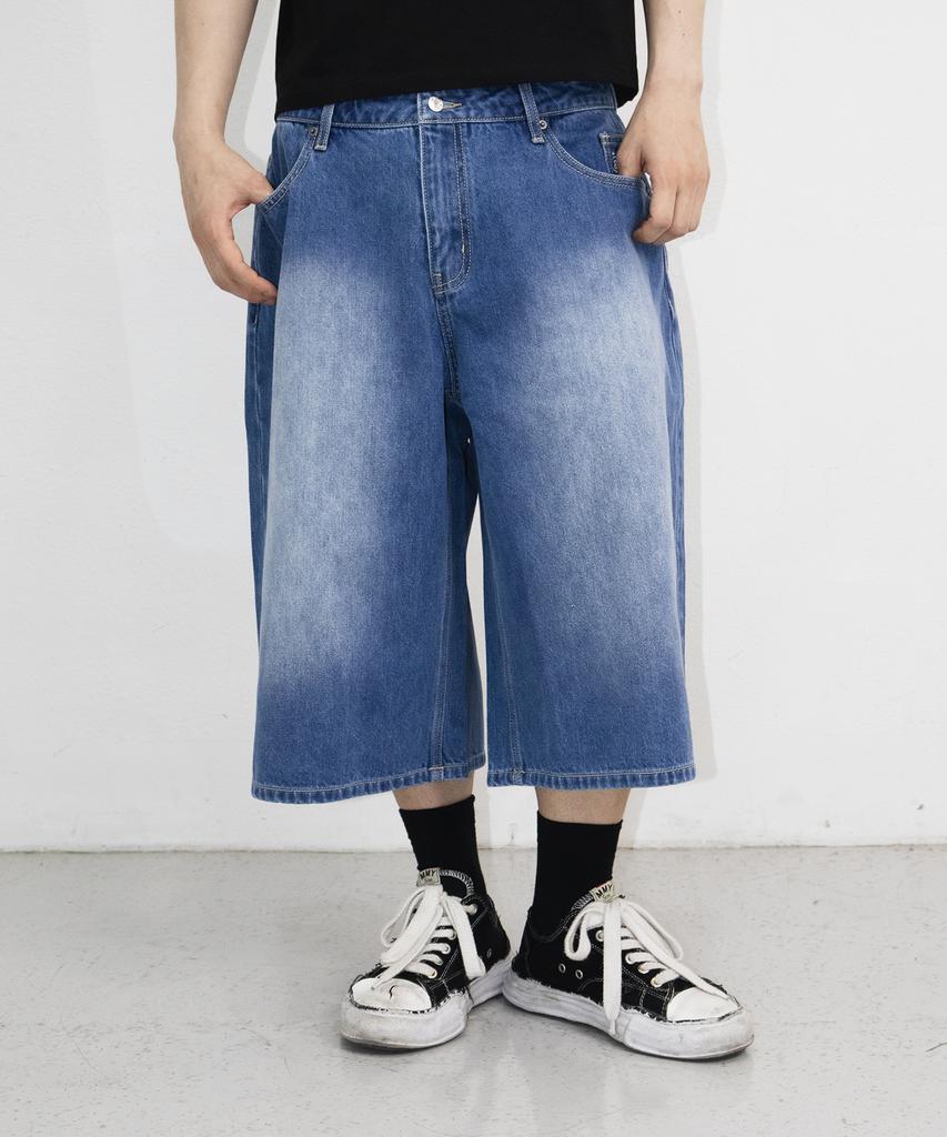 Bonegseu 3Star Demim Bermuda Pants (Blue)