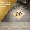 Square Shower Drain Grate Brass Bathroom Waste Grate Durable Shower Floor Drain  Laundry Room