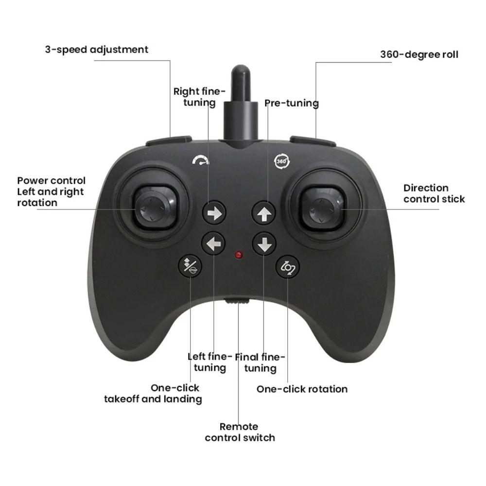 Gravity Sensing Four Motor Helicopter Toy Rechargeable RC Hobby Jet Plane Home Decor