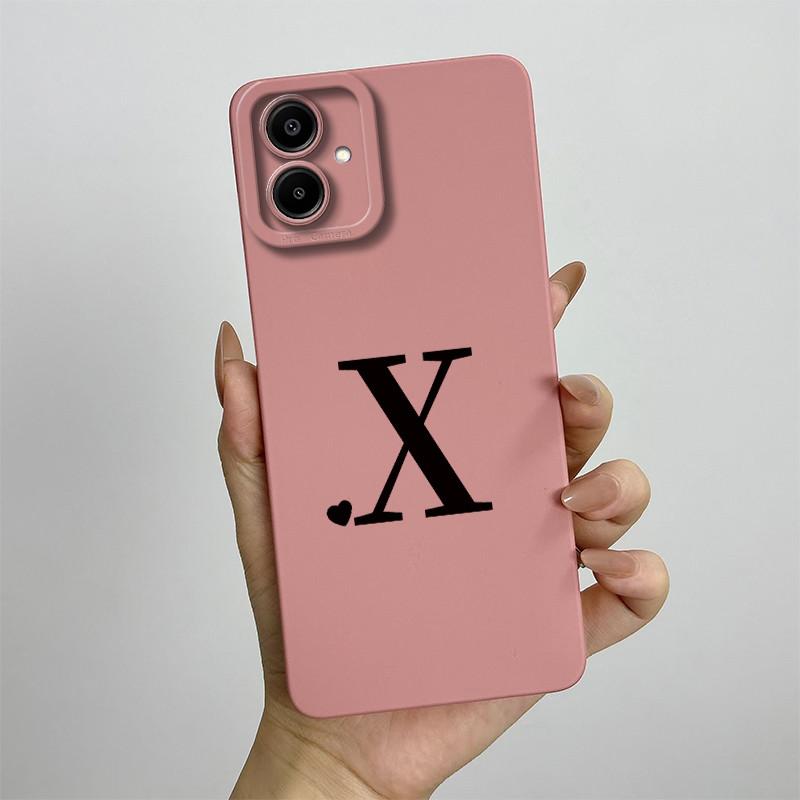 Case For Samsung A07 Cute Lover Letters Soft Phone Back Cover For Galaxy A07 4G Full Protection Liquid Silicone Shockproof Funda