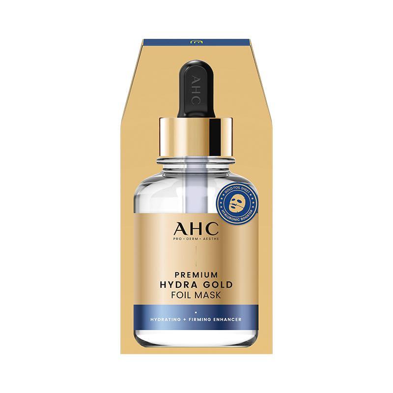 AHC Паровая маска с золотой фольгой, Осветляющая, Подтягивающая, Увлажняющая, 5 шт./уп., Средства по уходу за кожей 1128559 AHC Паровая маска с золотой фольгой - 5 шт. в упаковке золотой