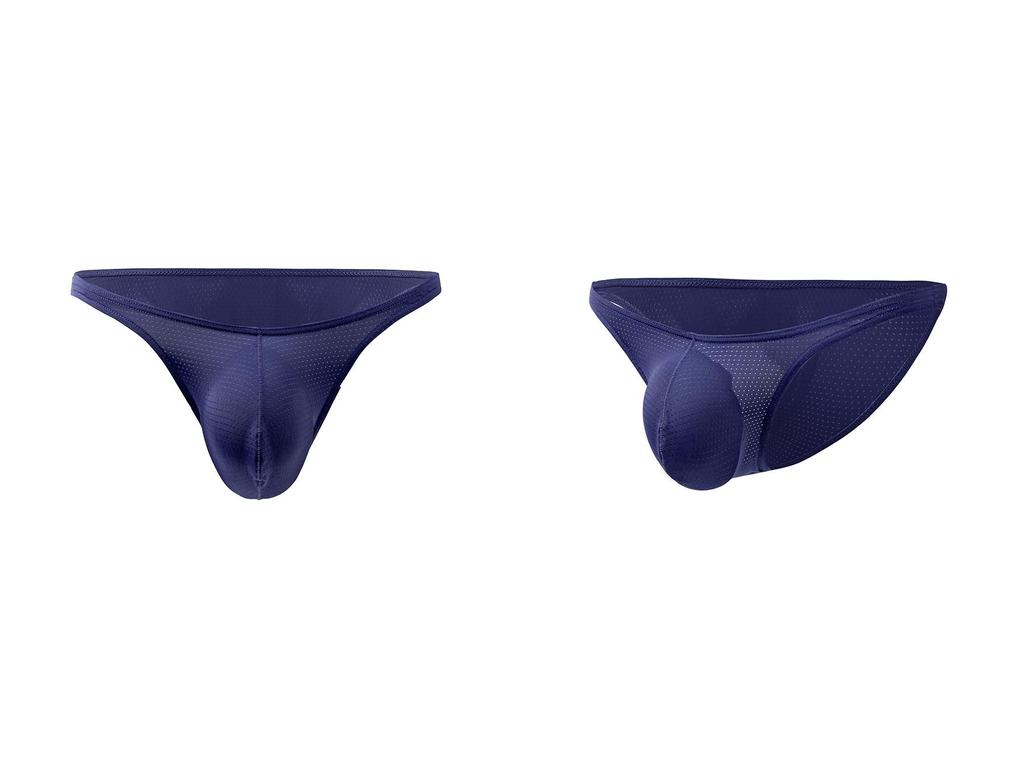 Men's Low-Waist Sexy Breathable Mesh Triangle Briefs Bikini E-091