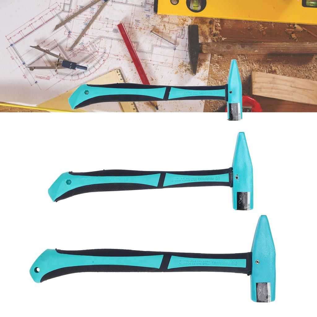 Machinist Hammer Carbon Steel TPR Handle Multi Functional Forging Hammer for Blacksmith Engineers Wo