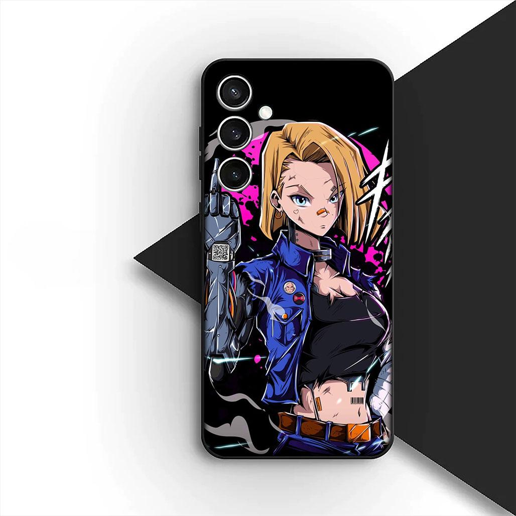 

Android 18 Dragon Goku Ball Z Silicone Cover for Apple iPhone 17 12 13 Pro Max Mini ProMax 7 + 8 Plus Air 8+ Coque Phone Case iPhone17