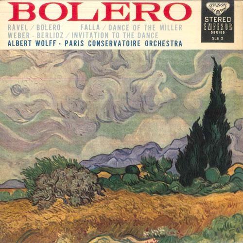10inch Record ALBERT WOLFF, PARIS CONSERVATOIRE O - Bolero / Bolero, Invitation To The  SLE2 LONDON EMPEROR Japan Classical Used