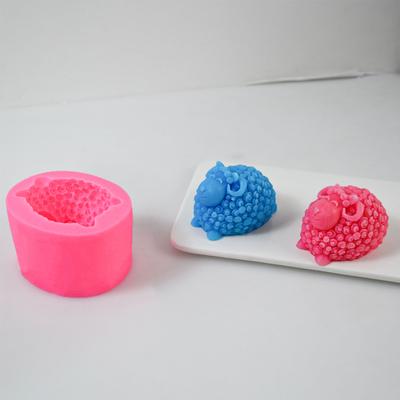 3D ovčí silikonová forma na svíčku Ruční výroba-aromaterapie-svíčková Zásobník na výrobu mýdla Silikonová forma Řemeslná forma 3D pryskyřice