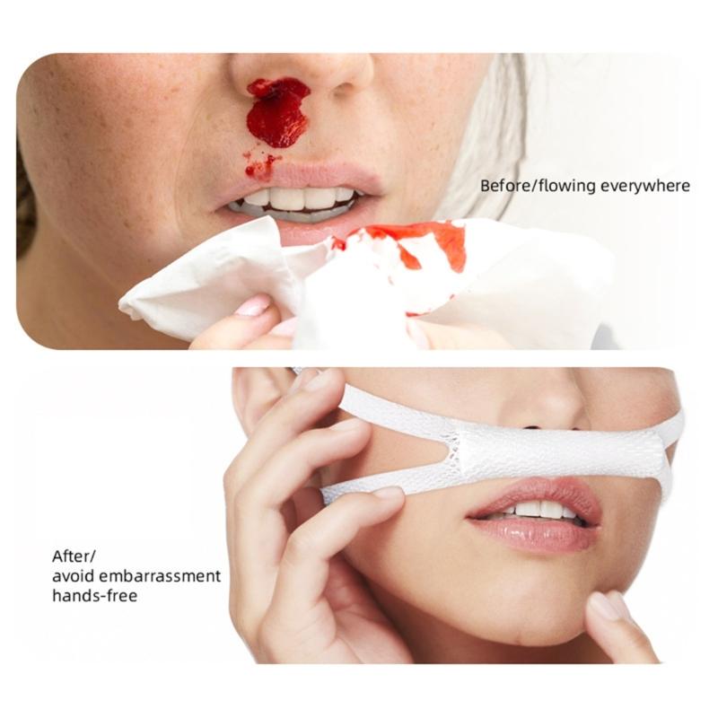 5Pcs Reusable Nose Bridge Guards Stretchable Medicals Stretch Bandage Holder Comfortable Cotton Padding Non Slip