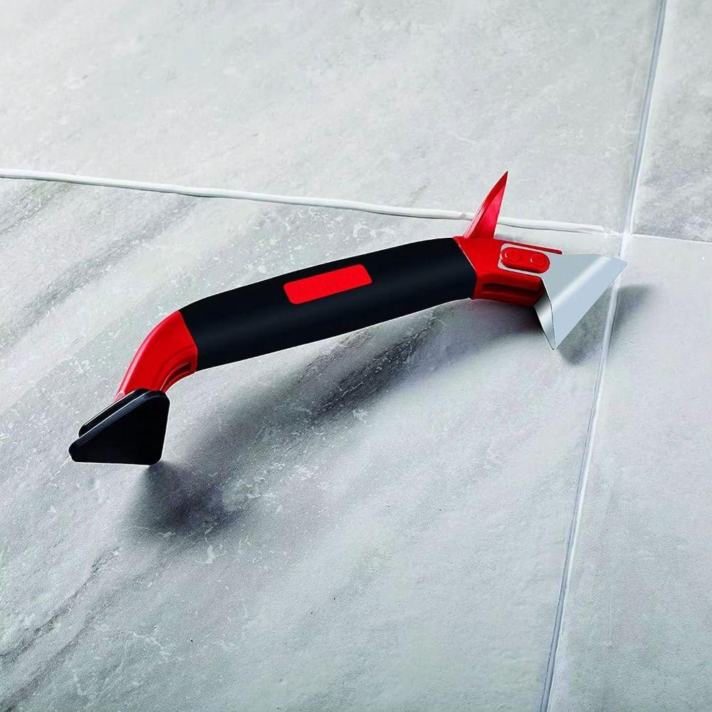 Ergonomics Grip Caulk Tool Multi-function Spureboard Clean Seam Glue Scraper  Tiles