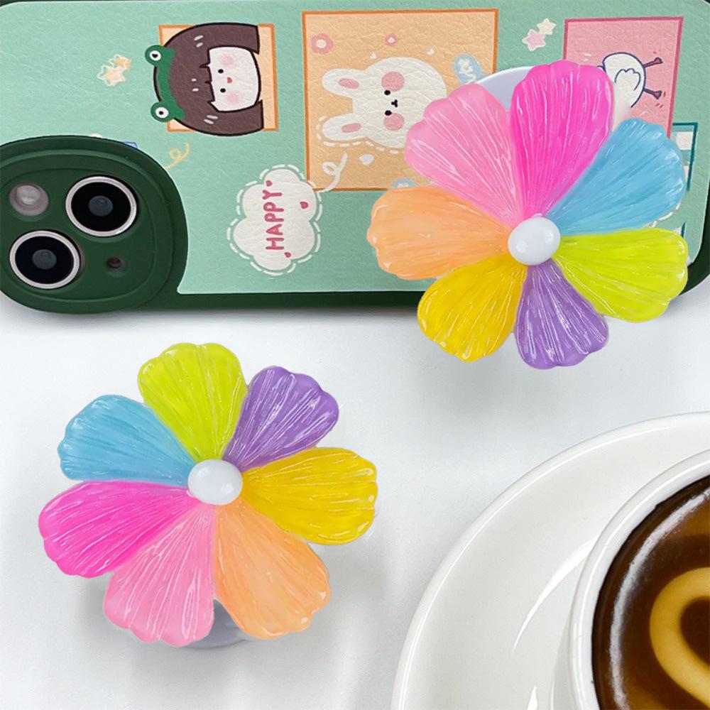

Seven-Color Foldable Flower Phone Holder & Ring Bracket