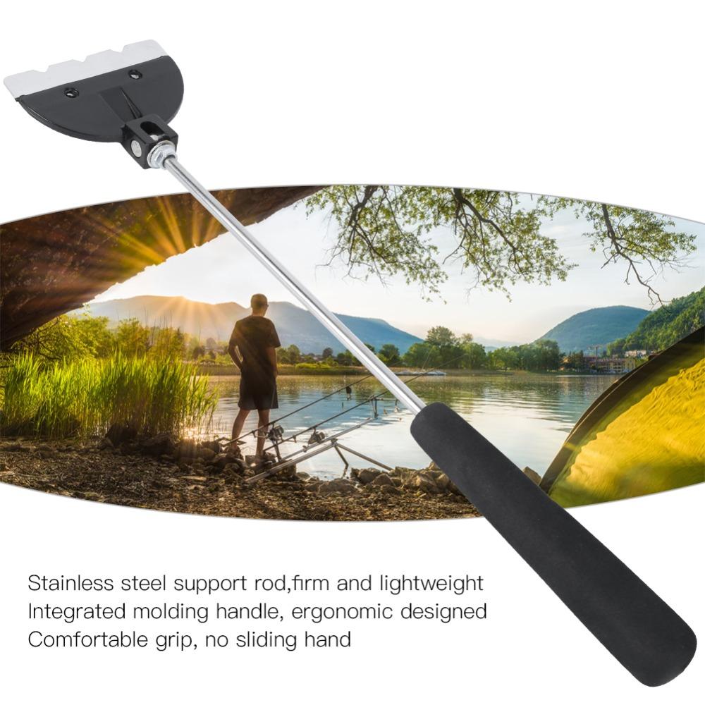 Adjustable Angle Fishing Lure Shovel EVA Handle Fishing Tackle Shovel  Bait Mixing Tool