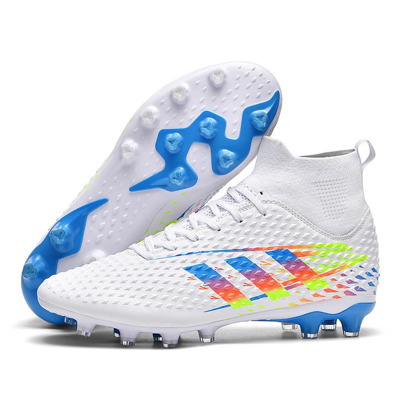 High-top breathable football wear-resistant and non-slip lawn football shoes
