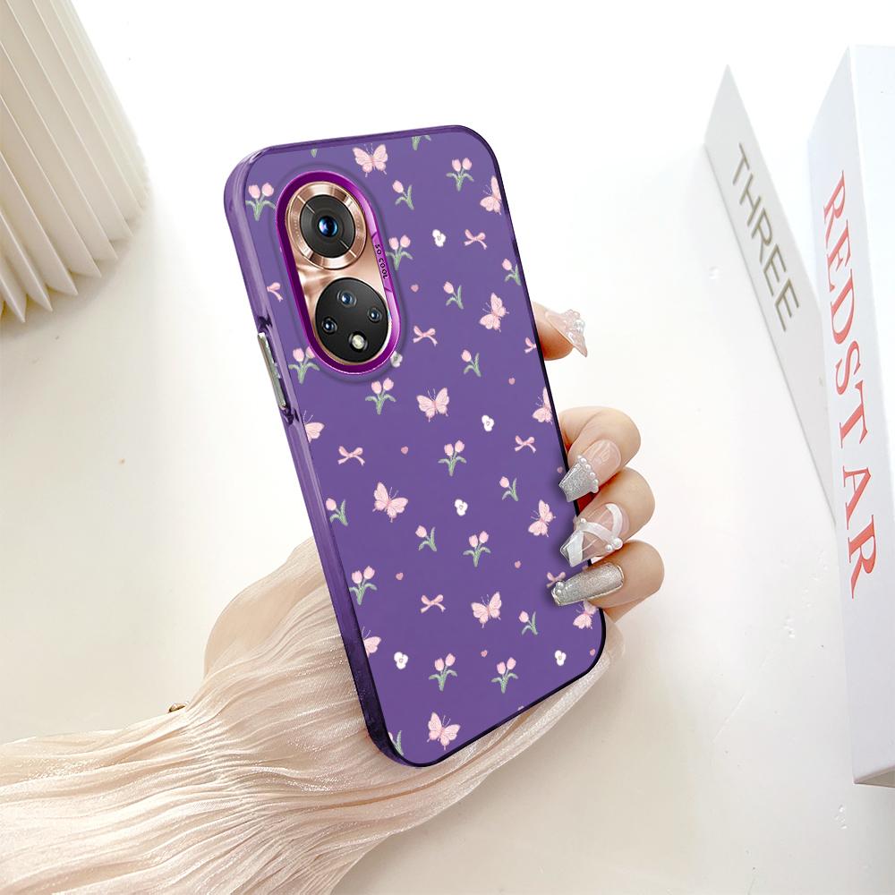 Painted Pattern Colorful Sliver Double Sided Hard Shell Shockproof Anti-fall Phone Casing for Huawei Honor Infinix Tecno iPhone