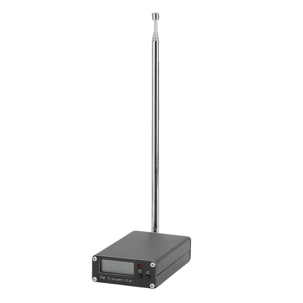 UKW-Sender 500mW 0,5W 76-108MHz Tragbares UKW-Radio Stereo-Sender mit Digitalanzeige 2000m Reichweite für Audio