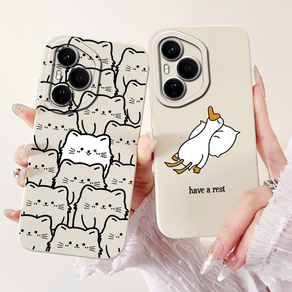 Global For Honor 400 Pro 5G Case DNP-NX9 Cute Cat Panda Fashion Flowers Love Back Cover For Honor 400 Pro 5G Phone Case Bumper