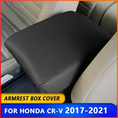 Microvezel lederen centrale armsteun doos lederen hoes voor Honda CRV CR-V 2017 2018 armsteun decoratie accessoires