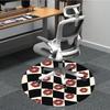 1pc Lips Chessboard Office Round Area Rug, Under Office Chairs Bedroom Living Room Home Decor, Room Deco, Available in Various Sizes
