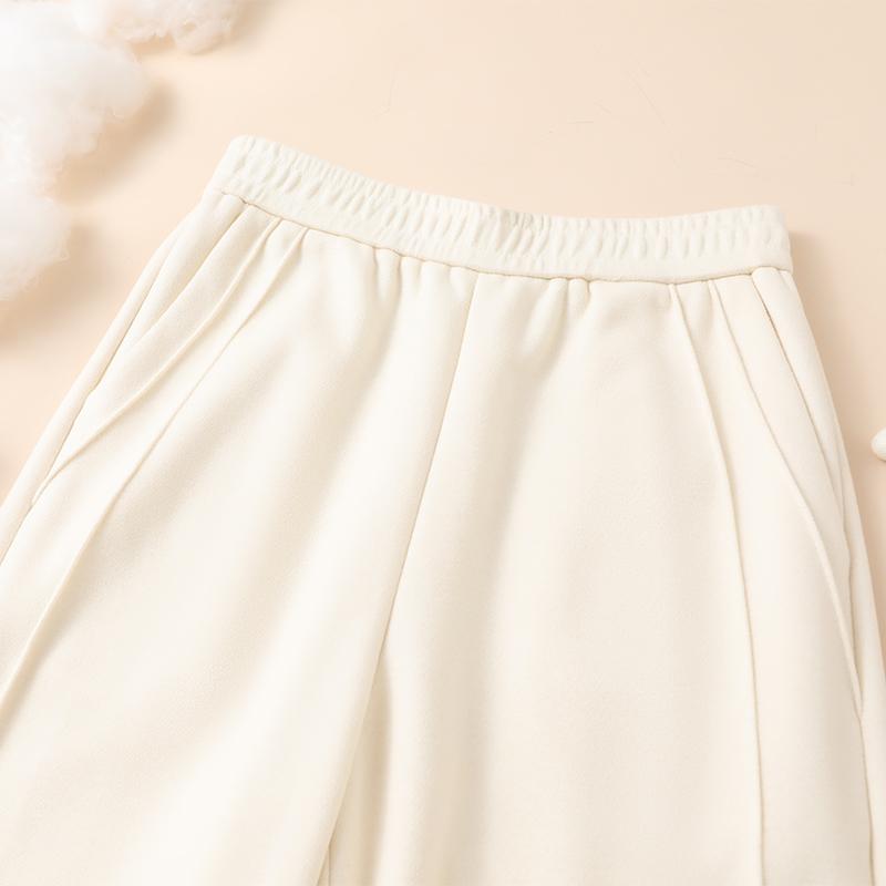 DIMANAF Autumn Winter Plus Size Women Pants Lady Long Pants Loose Casual Oversized Bottoms Thick Knitted