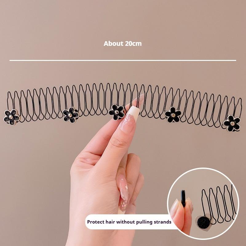Hairpin Head Ornaments Broken Hair Comb Insert Hairpin Female Back of The Head Hair Fixed Hair Broken Hair Tidying Hairpin