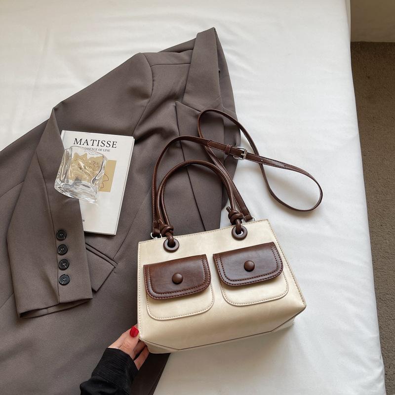 Retro bag women's new summer versatile messenger bag casual portable work commuter bag