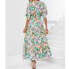 Women's Casual And Fashionable Deep V-Waist Dress, Seaside Beach Vacation Dress