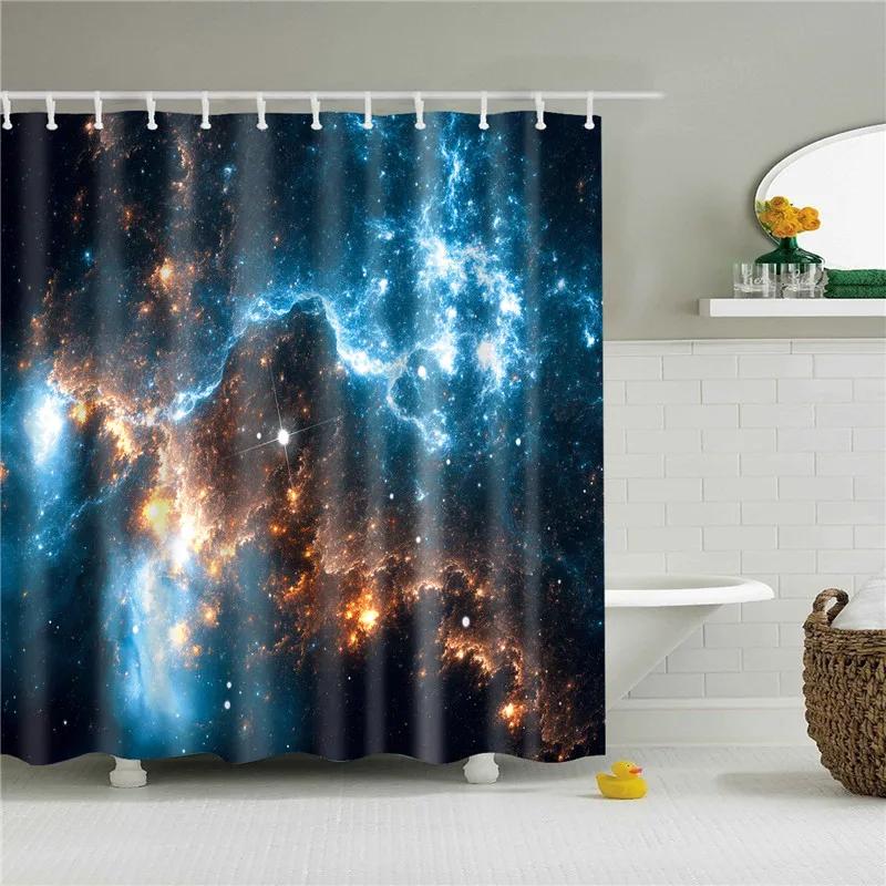 Beach Sea Seaside Shower Curtains Nature Scenery Waterproof 3d Bathroom Curtains Home Decoration Washable Bath Screen with Hooks