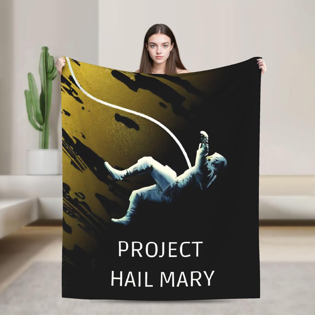 Si Fi Project Hail Mary Blankets Plush Throw Blankets Airplane Travel Portable Lightweight Bedsprea,