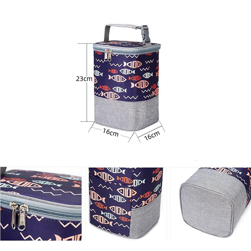 Přenosný ohřívač kojeneckých lahví na mléko, termotaška pro izolaci lahví, taška na zavěšení