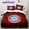 Set Copripiumino Trapuntato con Motivo FC Bayern Monaco Decorazione Casa Regalo (1 * copripiumino + 2 * federe senza imbottitura)