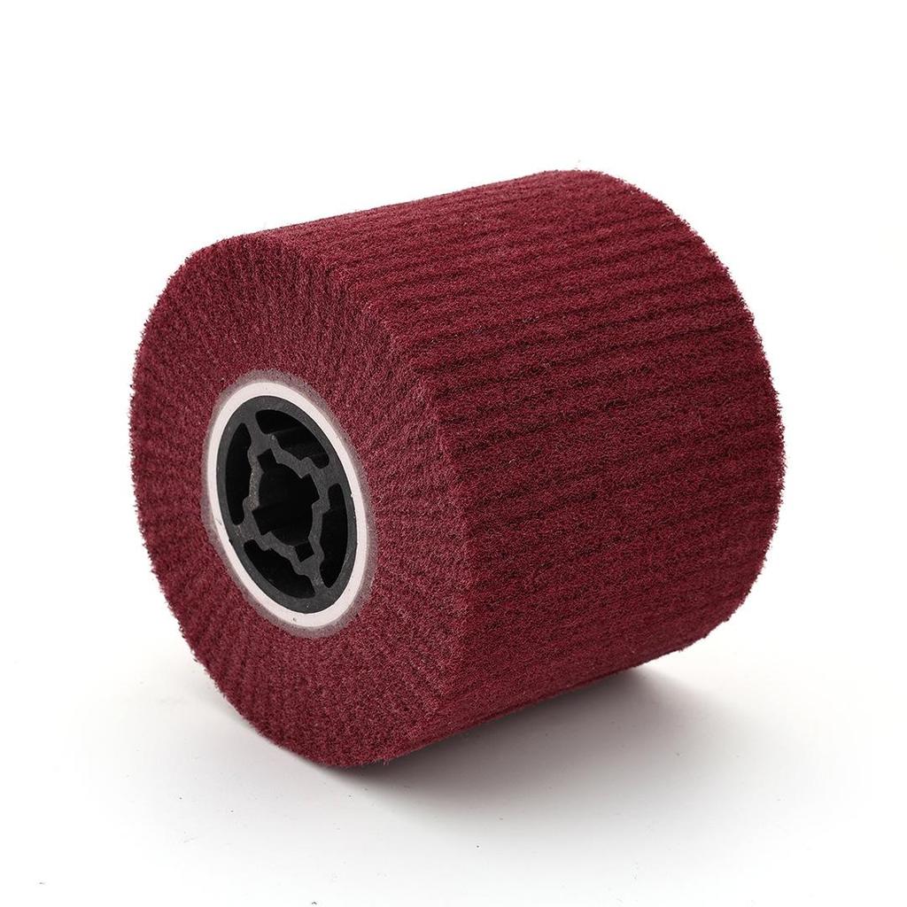 Brushed Stainless Steel & Nylon Fiber Polishing Disc with Cross Core