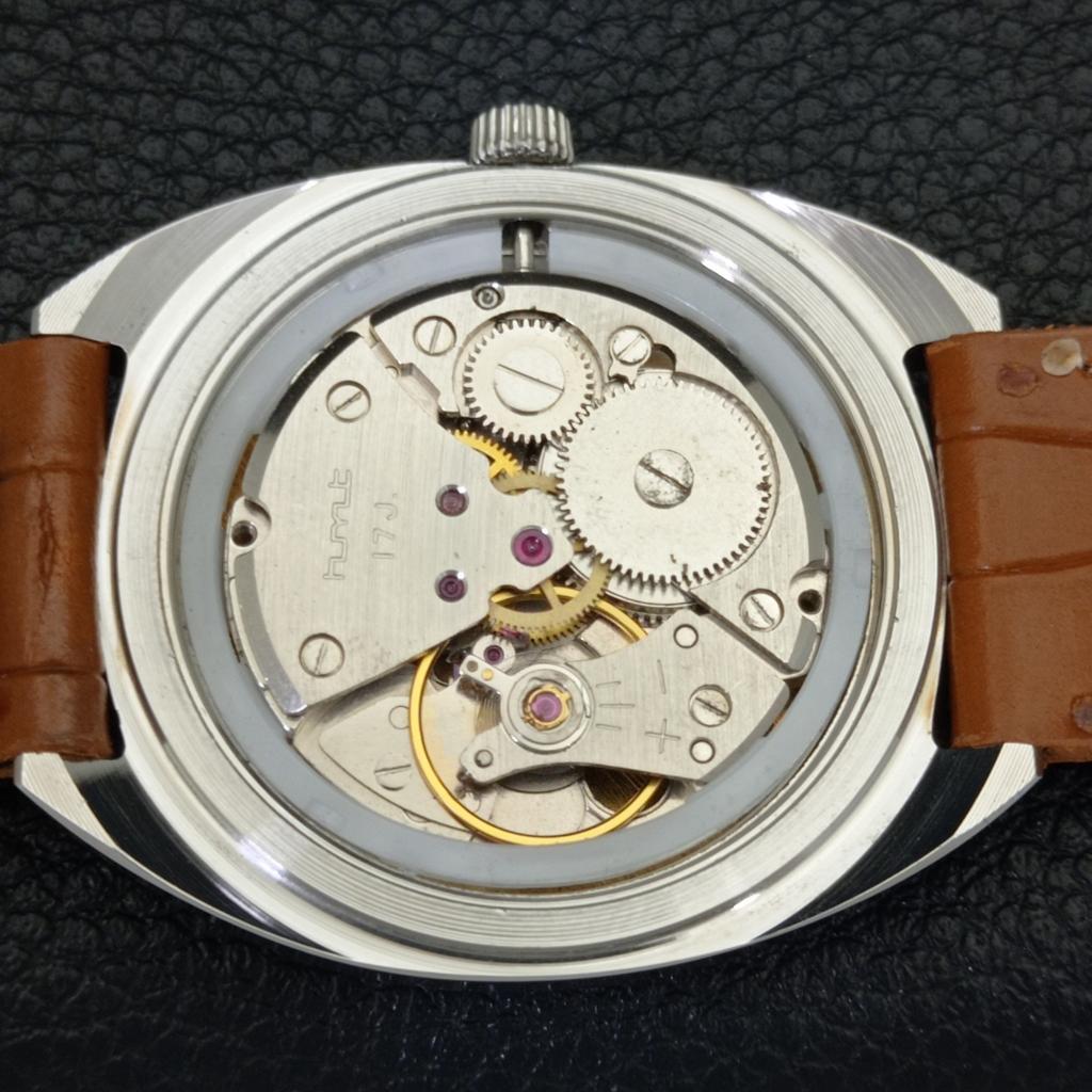 HAND-WINDING VINTAGE HMT KOHINOOR INDIAN MENS BROWN COLOR DIAL WATCH A440990-4 HT-a440990
