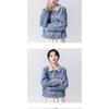 Veste en jean pour femme Printemps Automne Brodé Style Chinois Mode Polyvalente Vêtements en jean Haut de gamme pour femme